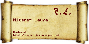 Nitsner Laura névjegykártya